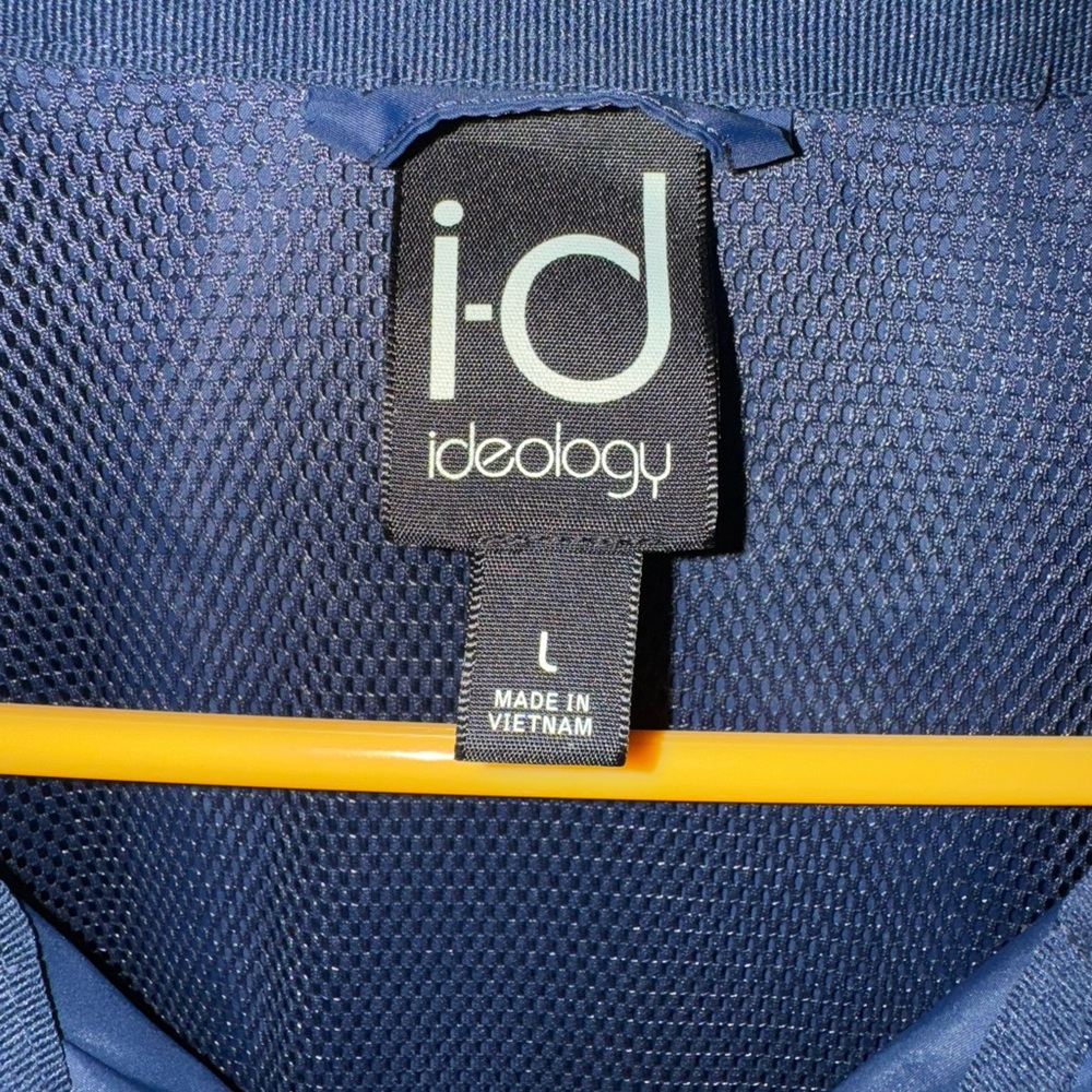 Ideology Blue Varsity Wind Breaker Jacket with hoodie